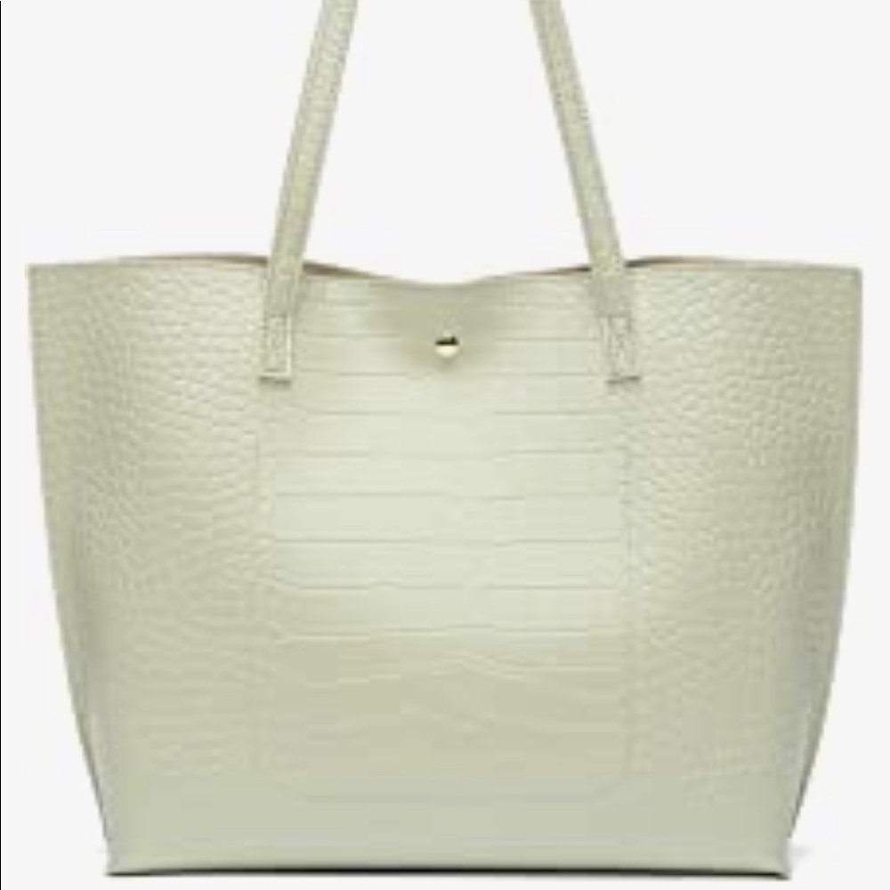 Dreubea Soft Faux Leather Tote Shoulder Bag Big Capacity with Tassel - Picture 5 of 15